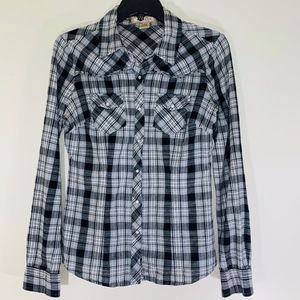 Arizona Black and White Flannel; M